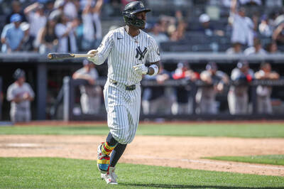 MLB》「法官」球棒有加持！奇澤姆借用轟3分砲、洋基擊退紅襪登美東龍頭