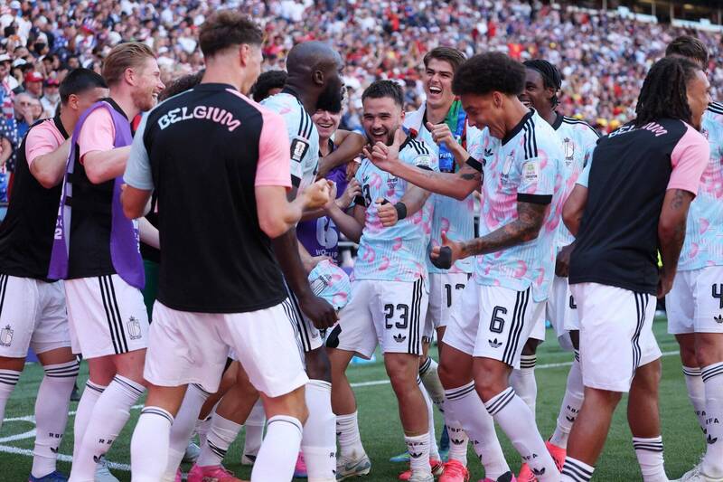 比利時大勝美國跳YMCA 官網酸：Football非Soccer