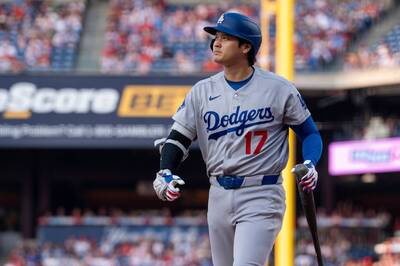 MLB》對「天敵」沒轍！大谷翔平4支0吞2K 道奇遭費城人5轟痛擊