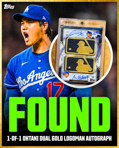 MLB》卡迷夢碎！全球僅一大谷翔平「雙金簽名神卡」現身 以1100萬美元成交