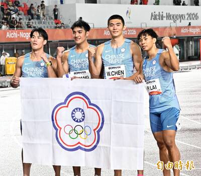 亞運前線》楊俊瀚領軍台灣男子400公尺接力隊 破全國紀錄奪下銀牌
