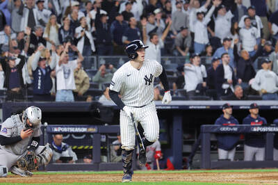 MLB季後賽》萊斯4安2轟6打點、洋基火球王牌10K好投 條紋軍打爆紅襪先聽牌