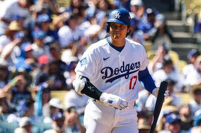 MLB季後賽》大谷翔平敲安！2屆塞揚7K好投 道奇3轟退勇士
