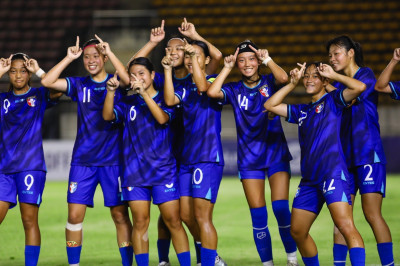 U17女足亞洲盃》張羽忻資格賽獨進7球！台灣隊12：0大勝柬埔寨
