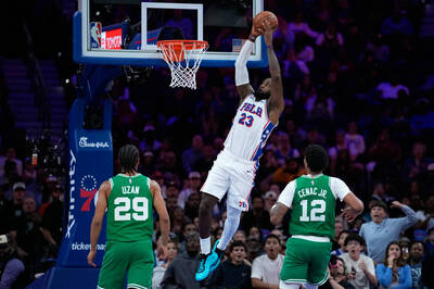 NBA》41歲「詹皇」大秀空中接力灌籃 七六人熱身賽4戰3敗