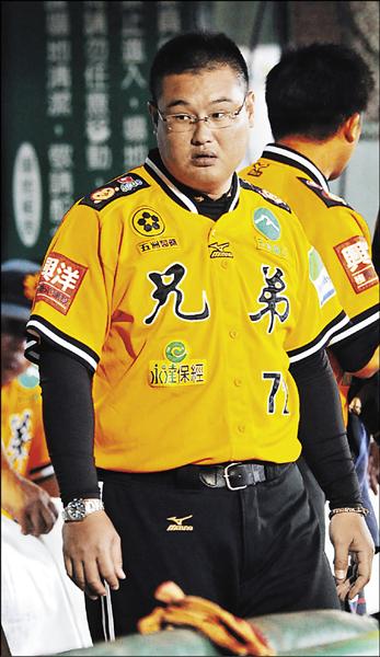 兄弟象教練許閔嵐。（記者黃志源攝）