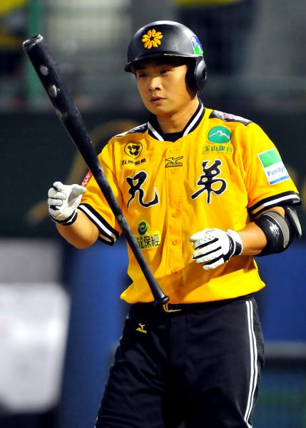 彭政閔的月薪居聯盟之冠，高達每月55萬元，但象隊的平均月薪卻是聯盟最低。（資料照片，記者林正堃攝）