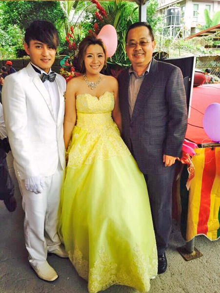 20歲的旅美小將林子偉昨完成終身大事。（取自余政憲臉書）