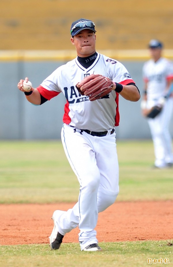新任副理事長則是Lamigo桃猿林智勝。(記者黃志源攝) 新任副理事長則是Lamigo桃猿林智勝。(記者黃志源攝)