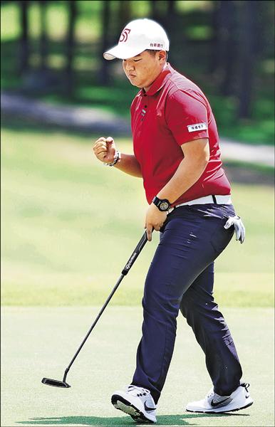 2015 TLPGA 中正盃傳承賽陳孟竺以兩回合總計144桿完成3連霸。(TLPGA提供) 2015 TLPGA 中正盃傳承賽陳孟竺以兩回合總計144桿完成3連霸。(TLPGA提供)