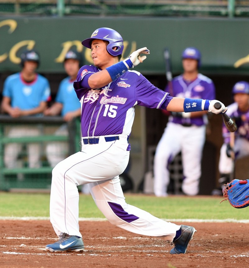 胡金龍今日猛打賞。（資料照，記者王敏為攝）