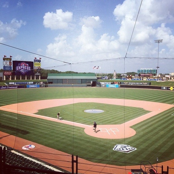 球場在今天早上就回復原貌。（圖擷取自instagram）