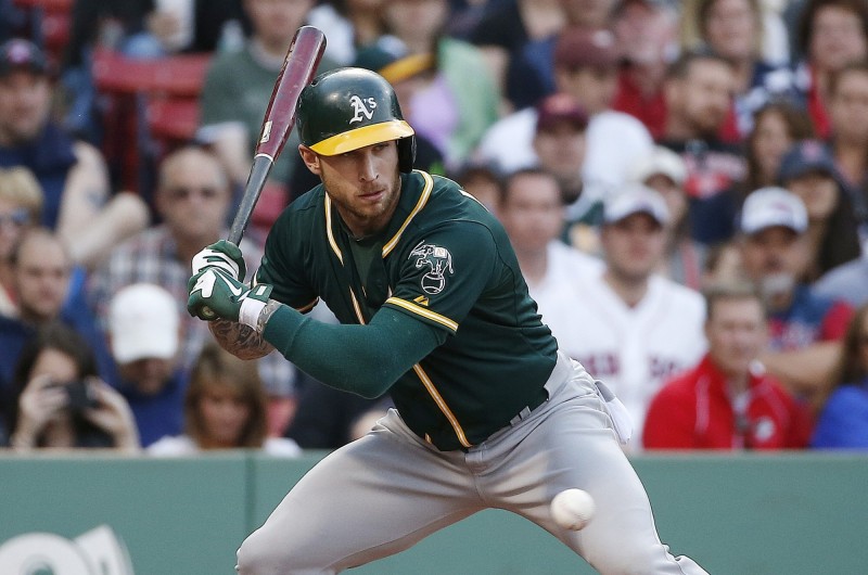 運動家隊三壘手羅瑞（Brett Lawrie）。（資料照，美聯社）