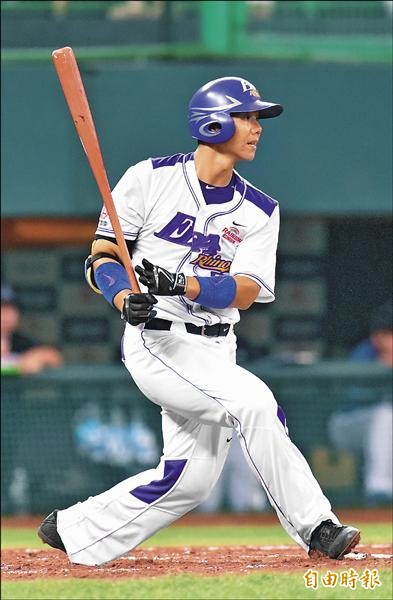 林益全本週有望達成生涯千安里程碑。(記者張忠義攝) 林益全本週有望達成生涯千安里程碑。(記者張忠義攝)