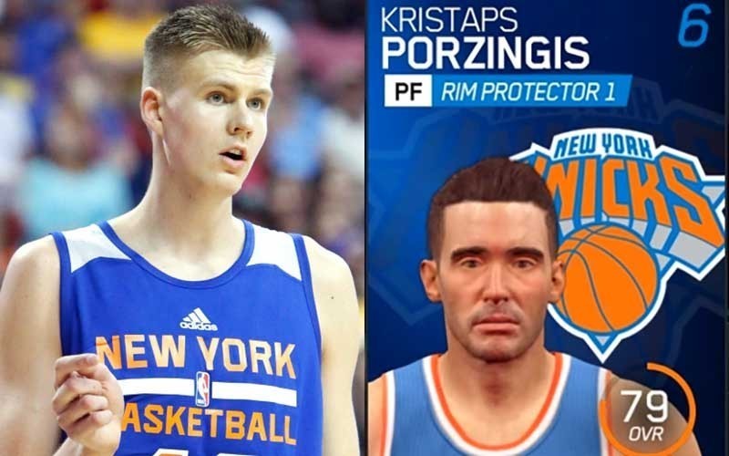 Live16中的尼克隊新秀波辛傑斯（Kristaps Porzingis）