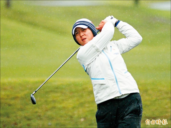 TLPGA暨老爺公開賽第2回合,台灣選手林子麒以總計144桿並列領先。(記者趙新天攝) TLPGA暨老爺公開賽第2回合,台灣選手林子麒以總計144桿並列領先。(記者趙新天攝)