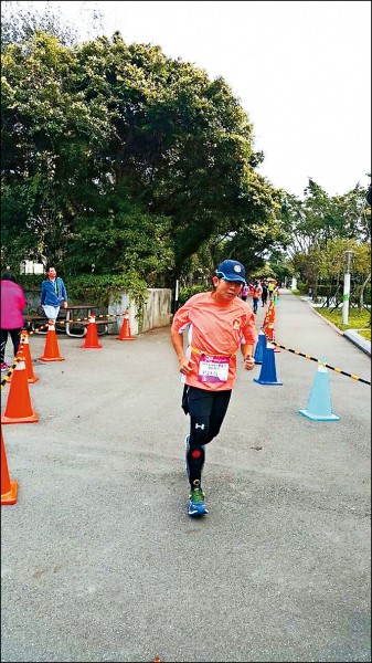 KKbox營運長李明哲靠跑步甩肉成功。（李明哲提供）