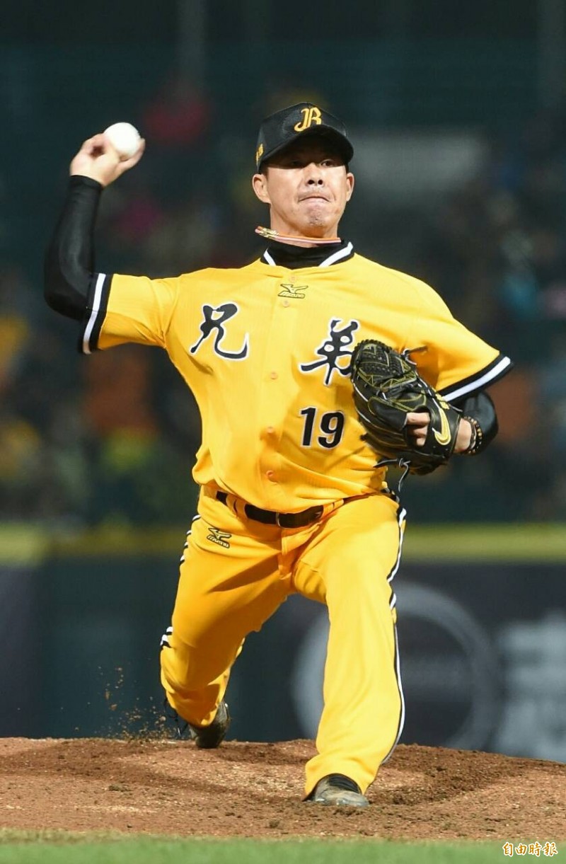 中信兄弟先發投手鄭凱文。（記者廖振輝攝）