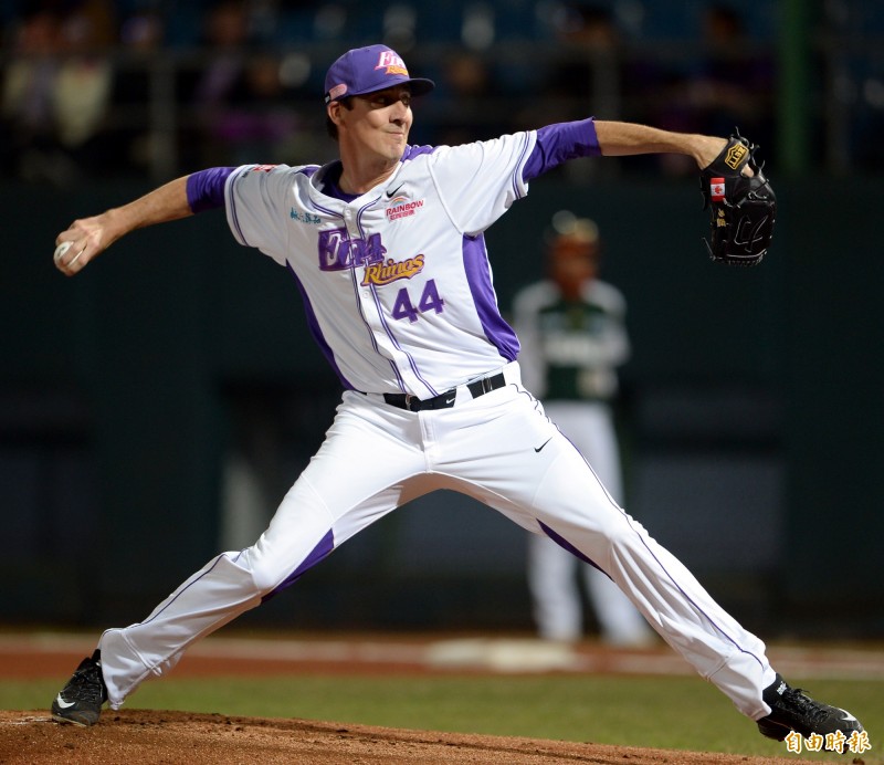 力猛今5局失1分。（記者林正堃攝）