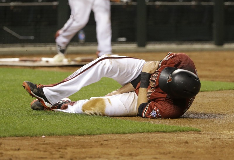 波洛克在春訓時受的傷非常嚴重，恐將缺席整個賽季。（法新社）