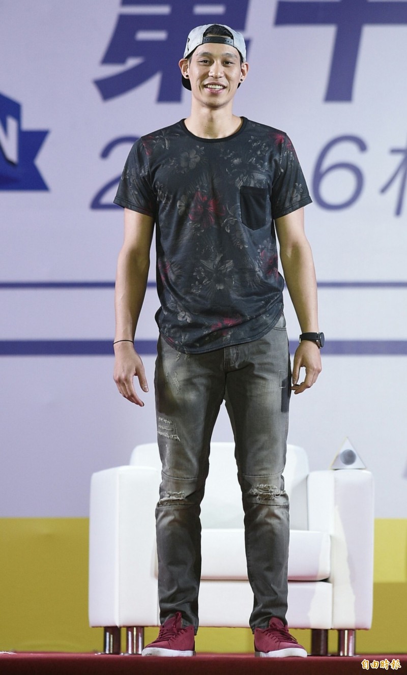 林書豪舉辦校園分享會。（記者陳志曲攝）