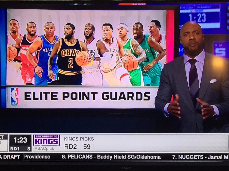 ESPN的圖卡中獨漏柯瑞。（取自推特）