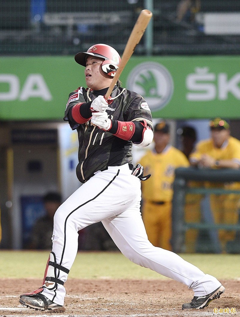 Lamigo桃猿林泓育。（資料照，記者陳志曲攝）