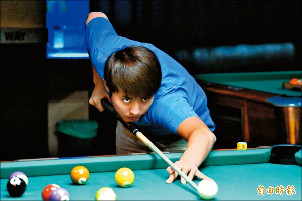 台灣好手「奪命書生」鄭喻軒去年8月成為我國史上第5位世界球王。（記者林岳甫攝）