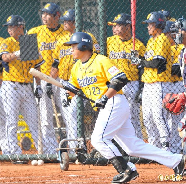 彭政閔擔任台日職對抗賽中職聯隊隊長。（資料照，記者黃志源攝）