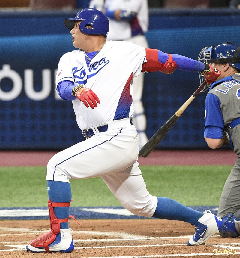 南韓隊金泰均。（特派記者陳志曲攝）