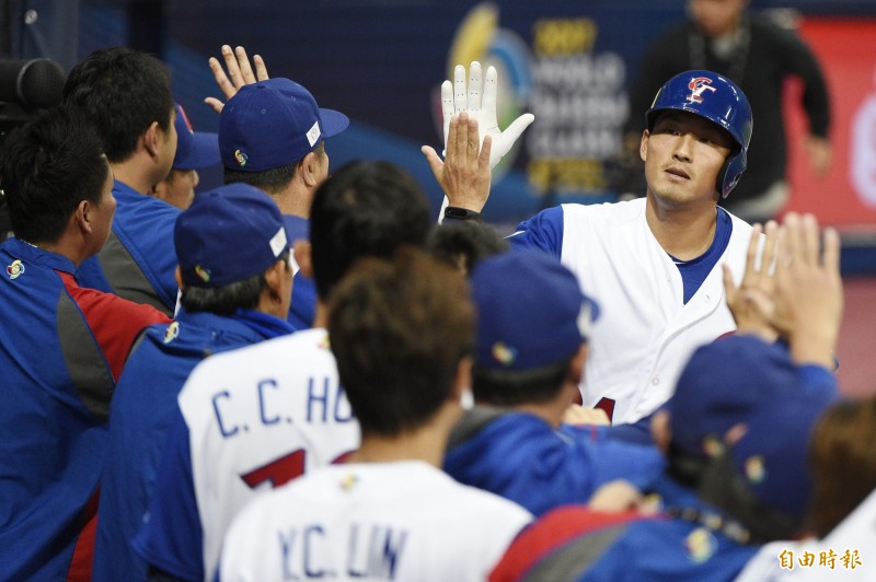 林哲瑄轟出2分彈。（特派記者陳志曲攝）