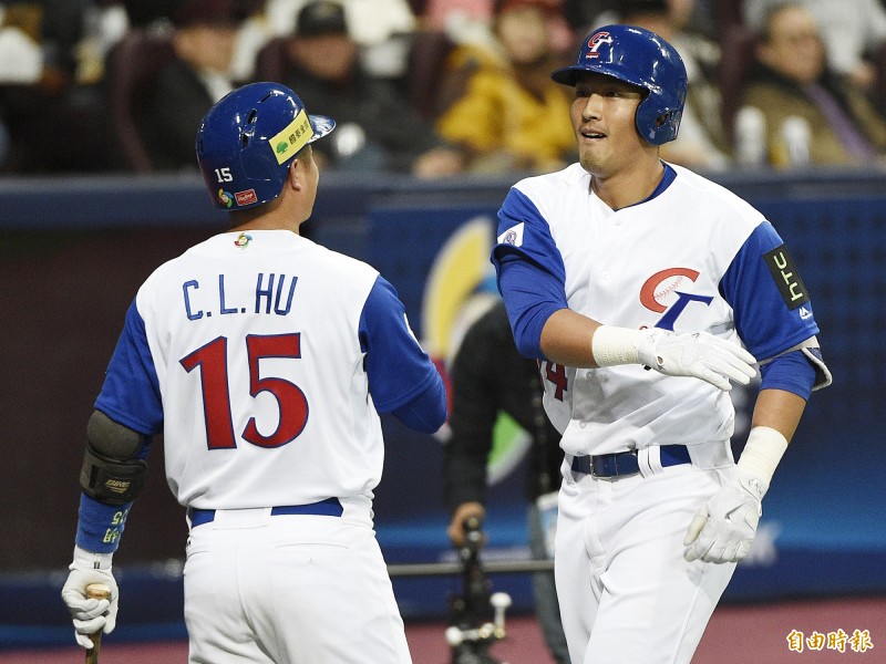 林哲瑄轟出2分彈。（特派記者陳志曲攝）