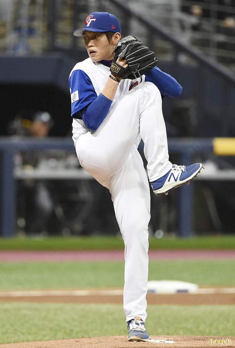 陳冠宇一局上飆出2K。（特派記者陳志曲攝）