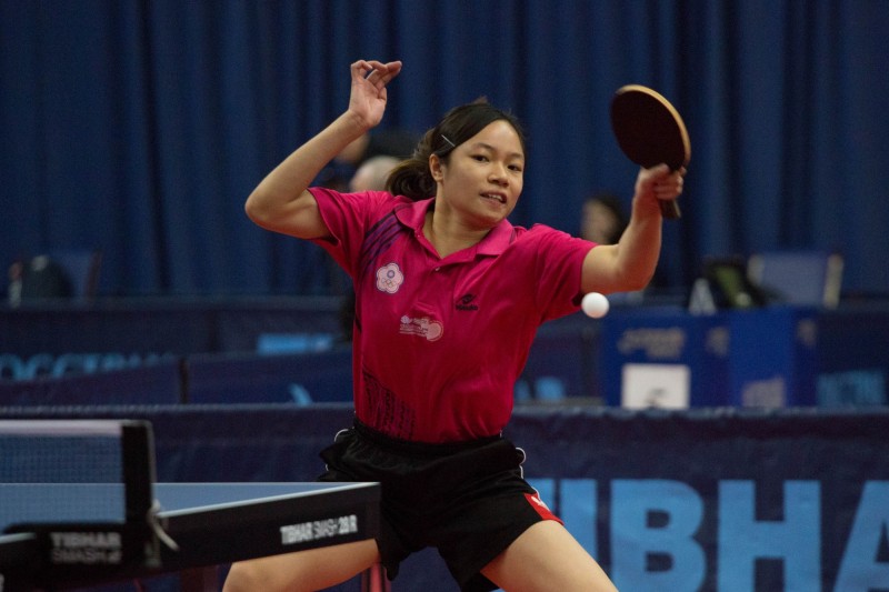 女雙林家瑄。（資料照，取自ITTF官網）