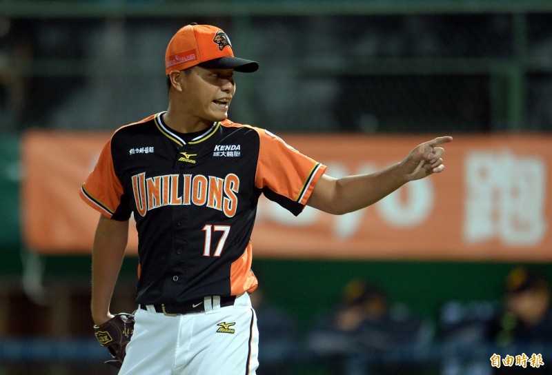 林子崴先發6局僅失1分。（記者林正堃攝）