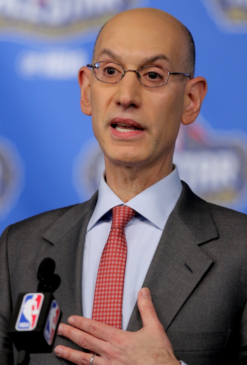 NBA總裁席爾瓦（資料照，歐新社）