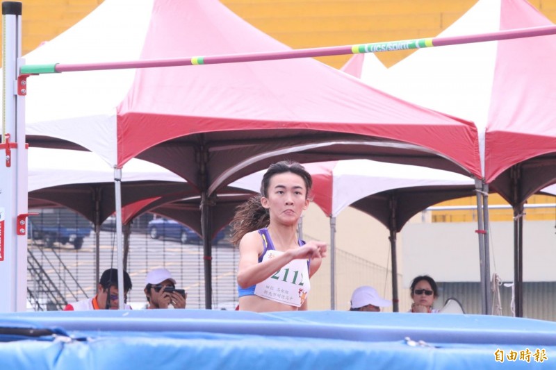 劉宇珊以1公尺72鍍銀，不僅跳出個人最佳成績，也獲得十足的自信心。（記者林岳甫攝）