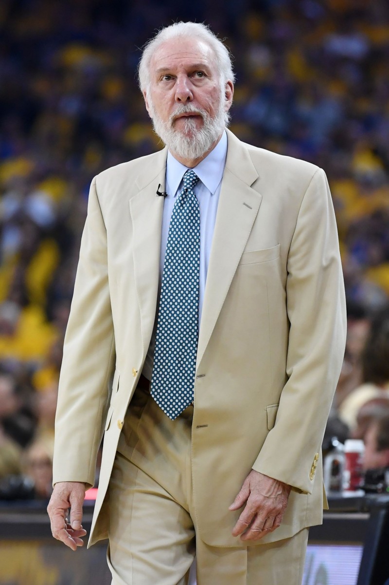 馬刺總教練帕波維奇。（法新社）