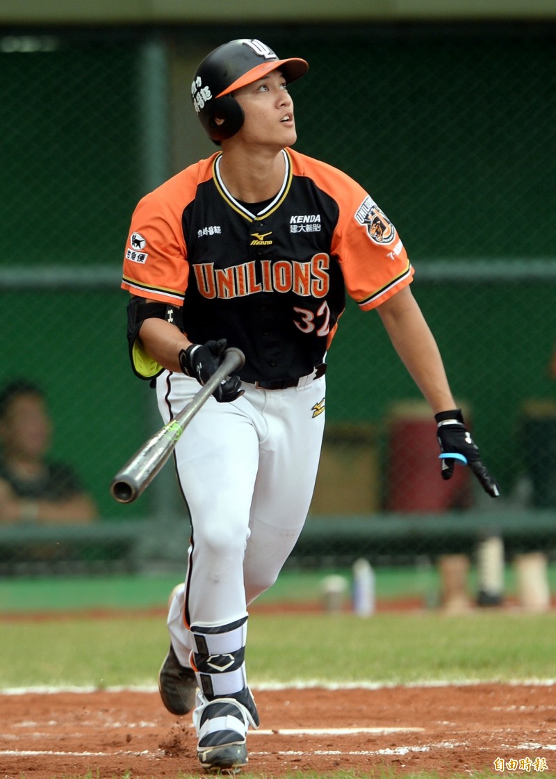 蘇智傑開轟。（記者林正堃攝）