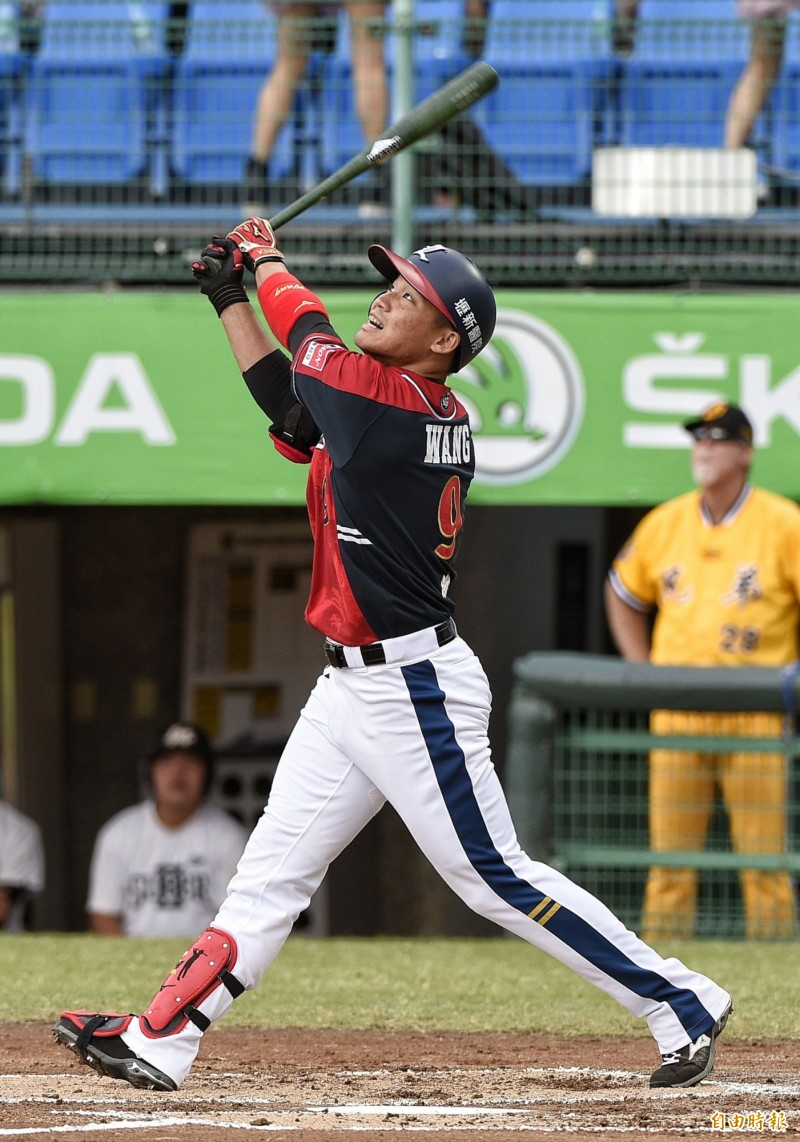 王柏融。（記者陳志曲攝）