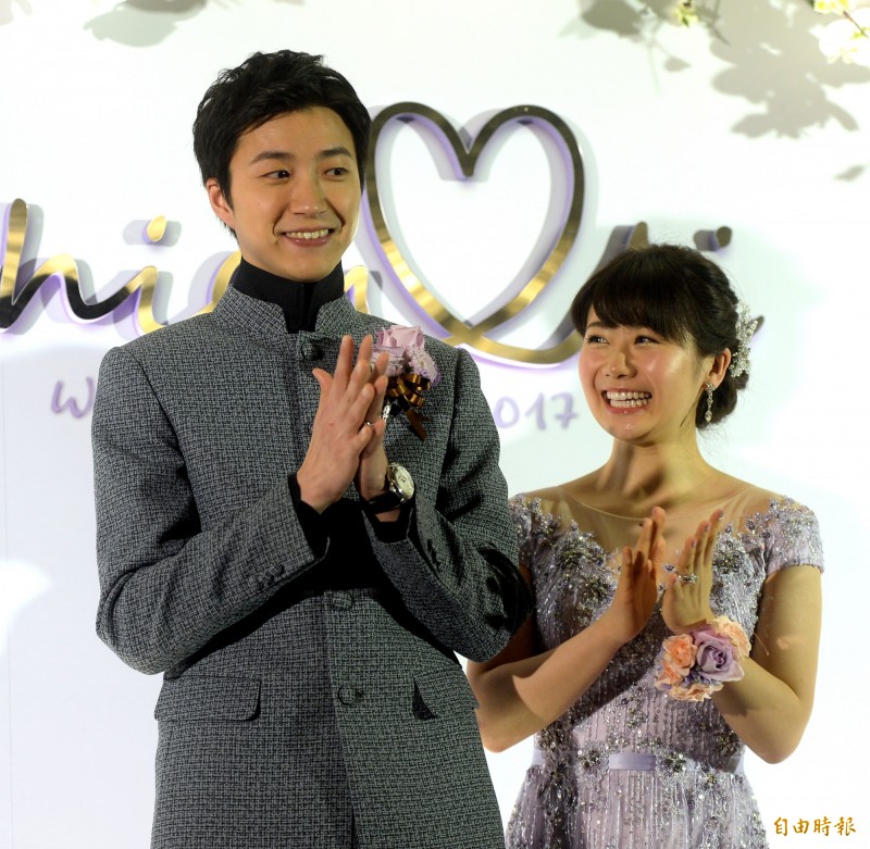 江宏傑、福原愛今天宣佈有喜。（資料照，記者林正堃攝）