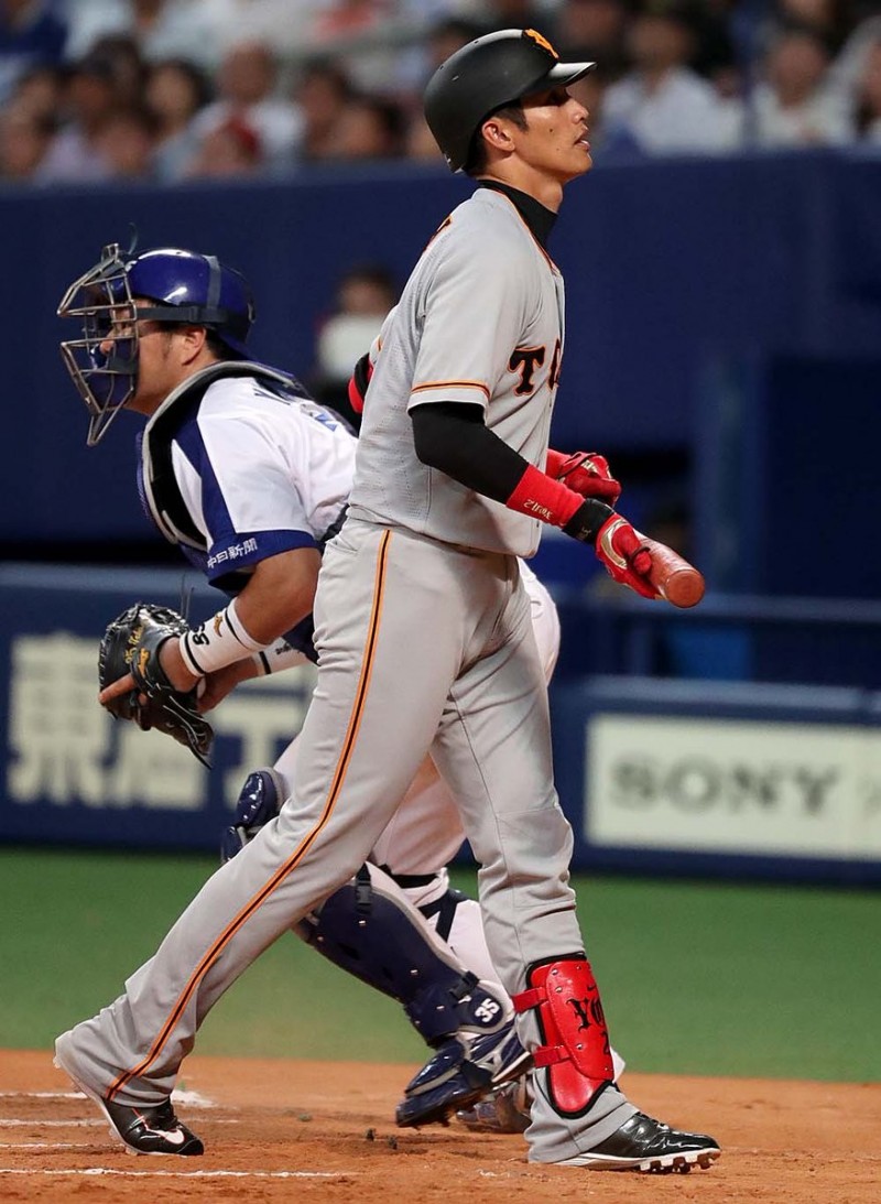 陽岱鋼保送上壘。（取自巨人推特）