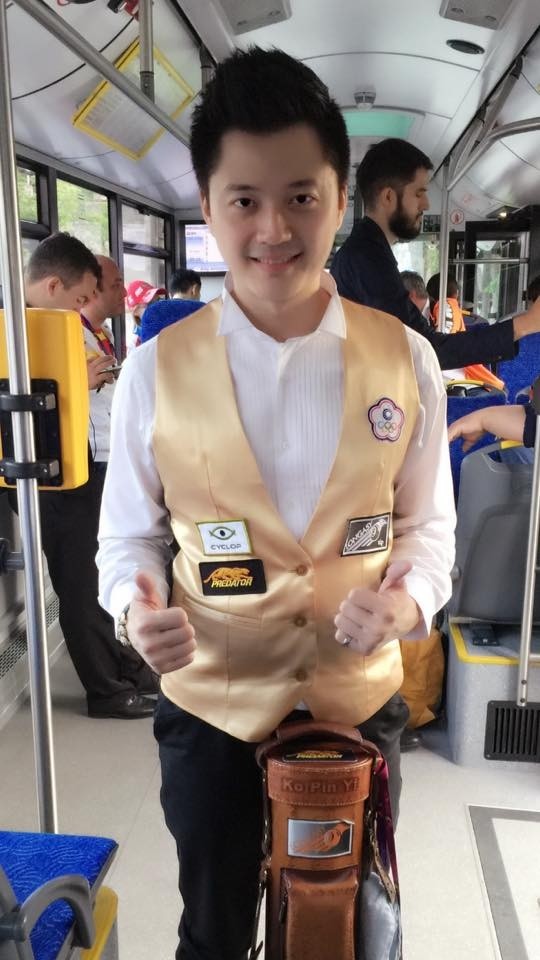 柯秉逸演出不可思議大逆轉，闖進世運會男子九號球四強。（取自柯秉逸臉書）