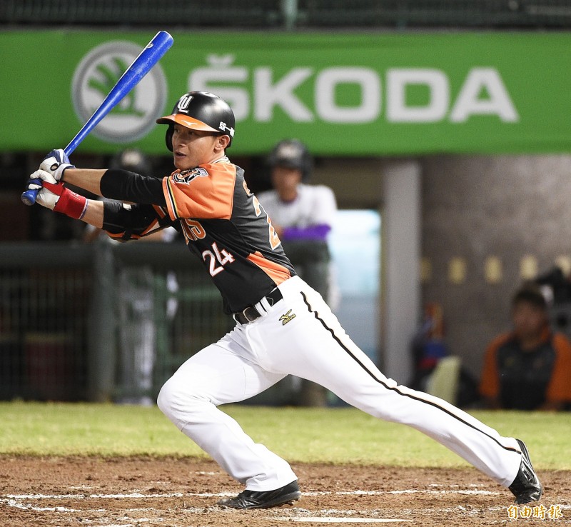 統一獅陳傑憲。（資料照，記者陳志曲攝）