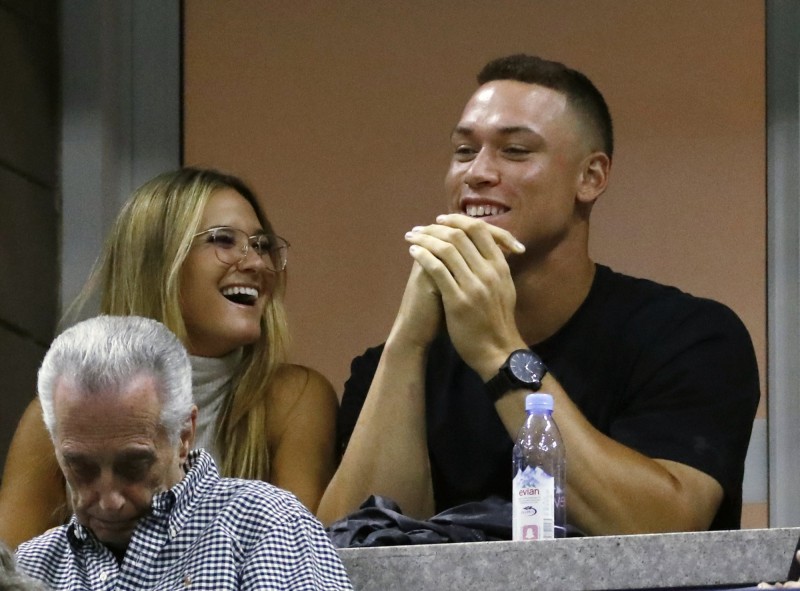 賈吉攜伴觀看美網賽事。（歐新社）