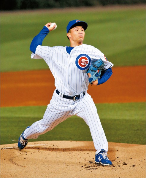 曾仁和先發3局飆出6次三振，還寫下2003年以來小熊隊初登板就先發的最年輕投手紀錄。（美聯社）