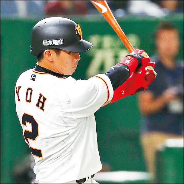 陽岱鋼昨4支1、吞1K，巨人不敵阪神。（取自讀賣巨人台灣粉絲團）