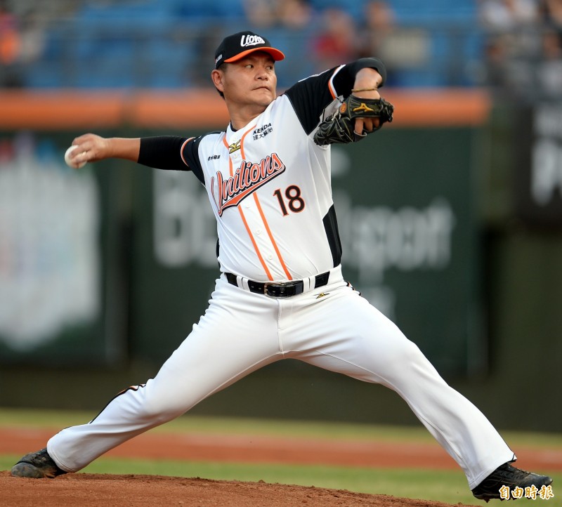 統一先發投手潘威倫。（資料照，記者林正堃攝）