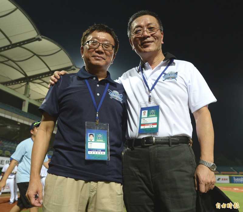 棒協秘書長林宗成、體育署長林德福。（資料照，記者林正堃攝）