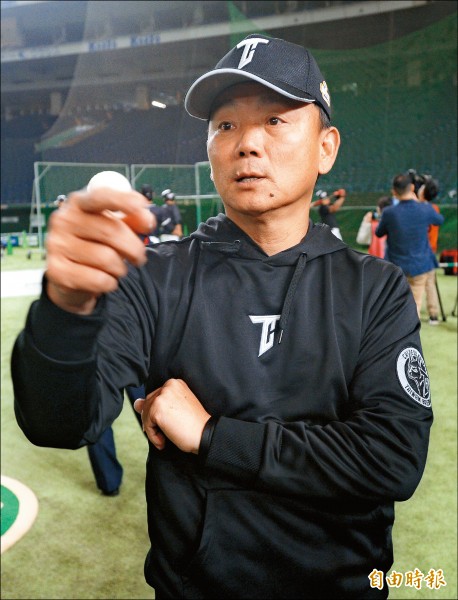 亞冠賽總教練洪一中。(特派記者林正堃攝) 亞冠賽總教練洪一中。(特派記者林正堃攝)